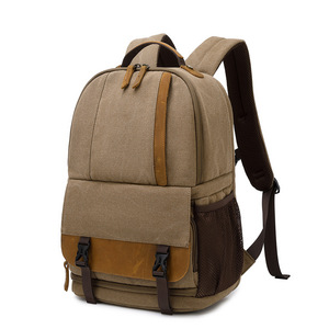 Sac à dos pour appareil photo professionnel multifonctionnel pour photographes, petit format, en toile et nylon - Product Image 4