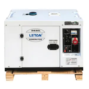 Generador diésel LETON de tipo silencioso, 220/380V, 10kw, 12kva, gran oferta