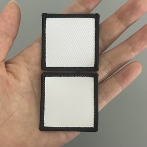 Petit patch 4cm Rectangle <span class=keywords><strong>2</strong></span>*3 pouces Sublimation patchs vierges personnalisé presse à chaud chapeau patchs avec crochet et boucle - Product Image 1