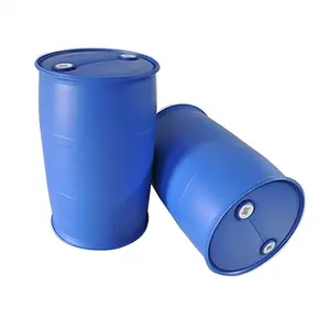 Tong air plastik 220 liter biru 55 galon barril de plastok drum air 200