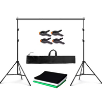 Kit dudukan latar belakang latar belakang 2x3M, bohlam lampu Softbox payung reflektor Set, peralatan pencahayaan fotografi dengan pengiriman cepat