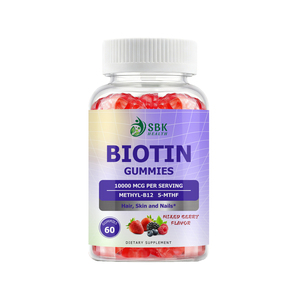 Fast Absorption Vegan Biotin Gummies Beauty Boost Formula Brighten Skin Strengthen Hair Nails Biotin Gummy Candy - Product Image 1