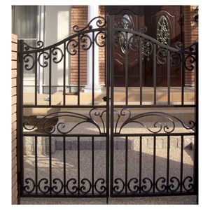 Puerta de Hierro Forjado de Doble Hoja - Puerta de Hierro Forjado de Lujo para Entrada de Vehículos - Product Image 3