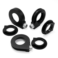 Services d'usinage CNC : Support de fixation en aluminium usiné sur mesure par CNC, type collier, en 6061-T6, anodisé noir pour le tir