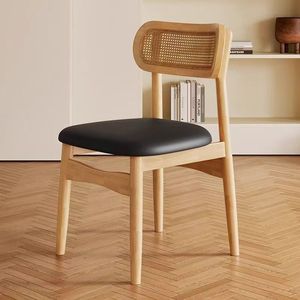 Silla de Comedor de Cuero de Estilo Clásico Moderno y Ecológico, con Marco de Madera, Diseño Curvo Creativo, Muebles para el Hogar L118, Venta al Por Mayor - Product Image 6