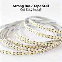Bande lumineuse LED haute densité 144 LED 8 mm 2835 SMD 24 V 15 W, haut lumen 110 lm/W, sans scintillement, flexible, pour la décoration intérieure