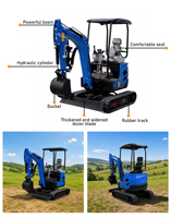 Oferta Especial: Mini Excavadora con Motor EPA, Excavadora Agrícola, Excavadora Pequeña, Miniexcavadora de 3.5 Toneladas Kubota