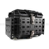 Boîte à bagages arrière pour moto en alliage d'aluminium 45L, style pliable, nouvelle génération, à dégagement rapide, étanche, anti-collision, pour les trajets quotidiens, fabriquée au Guangdong