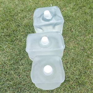 Sac seau souple en plastique en boîte bon marché bon marché bonne étanchéité sans fuite 20l sans poignée jerrycan pliable avec trous - Product Image 1