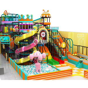 Trẻ em trong nhà sân chơi nhựa đôi trượt trong nhà sân chơi thể thao thiết bị tương tác sân chơi trong nhà - Product Image 3