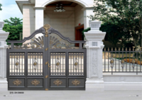 Vente à chaud de portes de sécurité au design moderne en alliage d'aluminium sécurisé caractéristiques antivol antidéflagrantes entrée avant de la villa finie