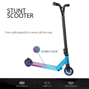 Stunt Scooters <span class=keywords><strong>Freestyle</strong></span> <span class=keywords><strong>Deck</strong></span> <span class=keywords><strong>de</strong></span> haute qualité avec 2 roues en Pu Kick Stunt Scooters pour adolescents et adultes - Product Image 2