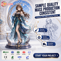 Figurine de collection pour fille en PVC et ABS, peinte à la main, personnalisable à partir d'échantillons, pour présentation sur étagère