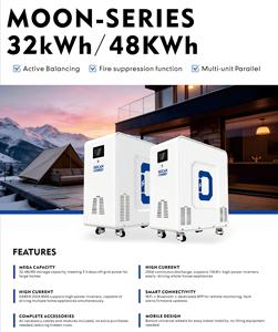 คุ้มค่าคุ้มราคา แบตเตอรี่ลิเธียม 48KWH ระบบกักเก็บพลังงานแสงอาทิตย์ ดีไซน์ใหม่ รุ่นปี 2026 สำหรับจ่ายไฟทั้งบ้าน - Product Image 2