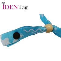 Bracelet RFID en tissu double tissage avec puce en bois 13,56 MHz NFC FM1108 FM 1K N-TAG213 pour accès VIP aux concerts et carnavals