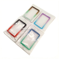 Protège-cartes de crédit en TPU à paillettes multicolores, style clip, antichoc, sans support arrière, 35pt