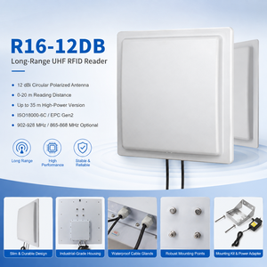 Lecteur RFID HF 0-35m Haute Puissance Antenne Polarisée Circulaire 12dBi pour l'Automatisation des Entrepôts Logistiques - Product Image 2