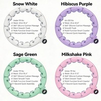 Aro de Masaje Inteligente Silencioso y Portátil con Peso, 360 Grados, para Mujeres, Ejercicio para Quemar Grasa en la Cintura