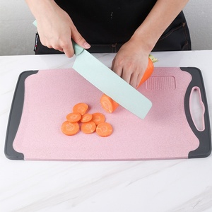 Ensemble de planches à découper extra larges, planche à découper double face pour la cuisine, planche à découper en plastique avec poignée facile à saisir - Product Image 2