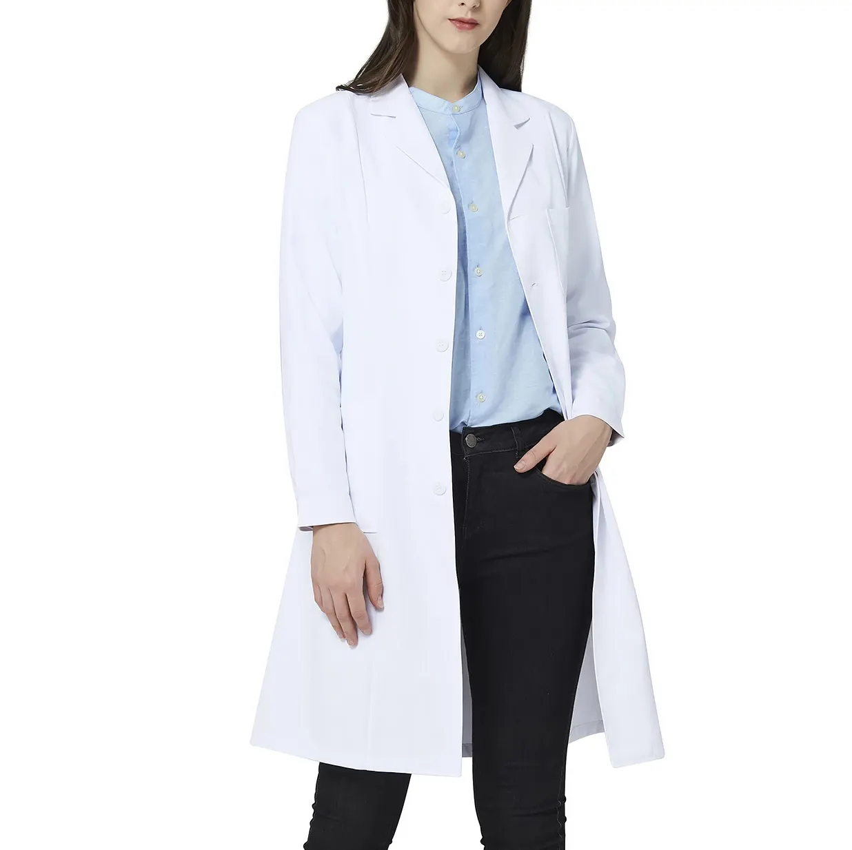 Customize Designs White Lab Coat for Women Professional Medical Doctor Uniform Hospital Scrubs Uniforms For Doctors