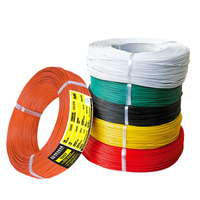 Cable Eléctrico THHN de 600V, 12 AWG, con Conductor de Cobre Trenzado, Aislamiento de PVC y Revestimiento de Nailon, para Cableado de Construcción