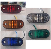 Feux de position latéraux à LED pour voitures, feux de gabarit pour camions, bus, camionnettes, remorques, avec lumière ambre/rouge/blanche/bleue/verte