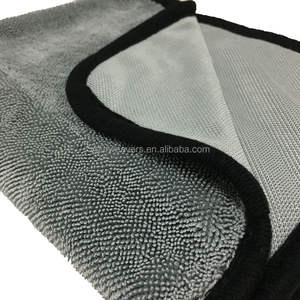 ผ้าขนหนูเช็ดมือไมโครไฟเบอร์เช็ดรถ600gsm สีเทาสีเทาขนาด50x80ซม. 2023 - Product Image 5