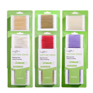 Giá xuất xưởng trên đầu tròn q-mẹo giấy dính bông để sử dụng hàng ngày Q Mẹo bông gạc với bao bì thẻ vỉ - Product Image 5