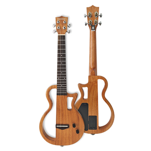 23 inch Ukulele rắn gỗ okoume điện Ukulele <span class=keywords><strong>Ukelele</strong></span> Uke <span class=keywords><strong>kit</strong></span> W/túi 6.35mm âm thanh - Product Image 1