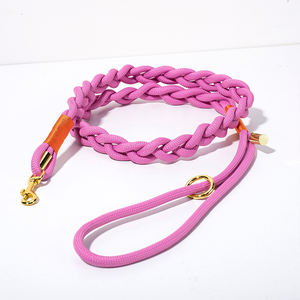 Guinzaglio per cani intrecciato doppio Nylon collare Paracord di lusso <span class=keywords><strong>Slipknot</strong></span> morbido guinzaglio per cani senza mani - Product Image 3