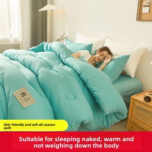 Couette Étudiant Toutes Saisons en Fibre Synthétique Légère <span class=keywords><strong>et</strong></span> Rafraîchissante pour Climatisation, Épaisse <span class=keywords><strong>et</strong></span> Chaude, Insert de Couette Personnalisable pour Dortoir - Product Image 3