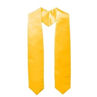 Ruban d'épaule de remise de diplôme universitaire en polyester satiné, couleur unie, pour cérémonie de remise des diplômes et récompenses honorifiques