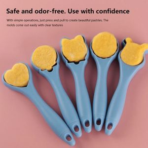 Moules de pressage en plastique alimentaire 5 pièces, très demandés, démoulage et nettoyage faciles avec trou de suspension, lavage à la main uniquement pour la cuisine - Product Image 6