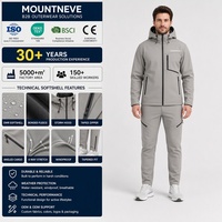 Ensemble de vêtements de sport d'extérieur unisexe, veste à capuche zippée imperméable et respirante, pantalon à cordon de serrage, design personnalisé d'usine OEM