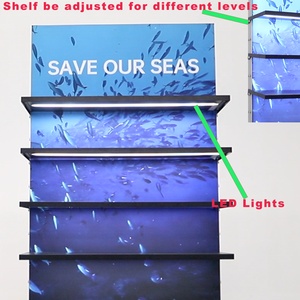 Tùy chỉnh EXPO LED Backlit có thể điều chỉnh Kệ hiển thị triển lãm thương mại di động hiển thị thiết bị - Product Image 5