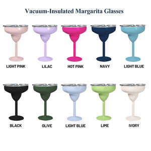 แก้วไวน์เก็บความร้อน18/8สูญญากาศผนังสองชั้นขนาด10ออนซ์แก้วไวน์ที่มีฝาปิดแก้วไวน์แดง - Product Image 6