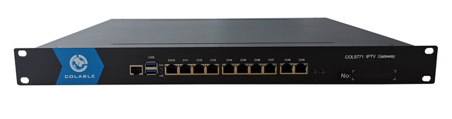 New Hot Hotel for Server IP Gateway with Android APK 80 CHANNELS H.264/AAC Encoding Web-based Management COL5771