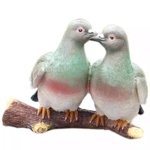 Patung hewan realistis dekorasi halaman merpati, ornamen pemandangan taman Merpati Putih - Product Image 6