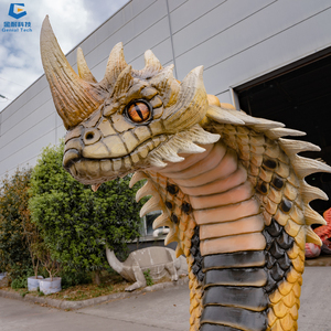 Modèle animatronique de dragon grandeur nature artificiel d'équipements extérieurs du terrain de jeu SGWD25 - Product Image 5