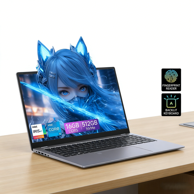 Portable Core I5/i7 Laptop Windows 10 144Hz Display US Plug Brand New Business & Home Laptop with SSD