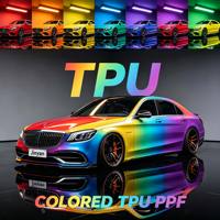 Film de protection de peinture (PPF) auto-cicatrisant en TPU coloré de la série Crystal de haute qualité avec fonction de protection de la surface de peinture