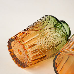 आधुनिक नवर्डिक विंटेज डिजाइन शैली 5 pccs पीले छोटे ग्लास बड <span class=keywords><strong>vase</strong></span> थोक घर और शादी की सजावट फर्श <span class=keywords><strong>vase</strong></span> - Product Image 6