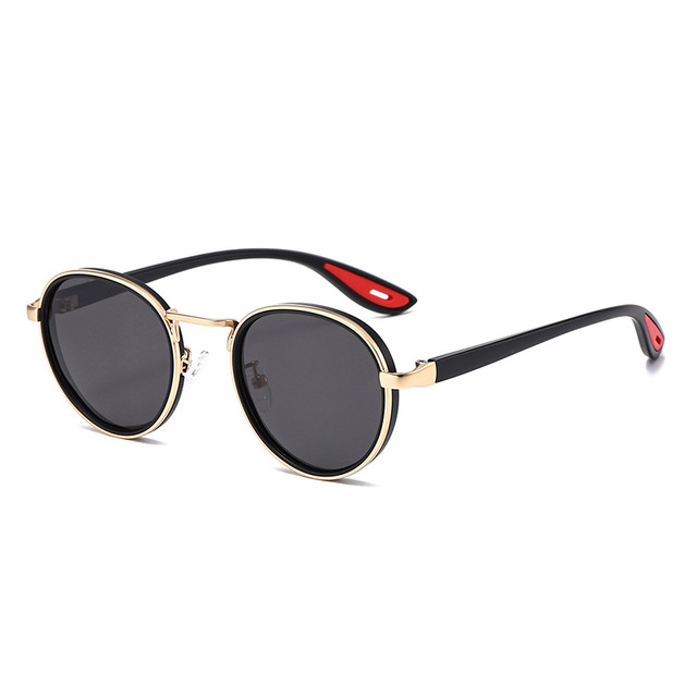 2026 Retro Gradient Gray Sunglasses UV400 Clear Lenses Rimless Lightweight MOSI Brand Luxury Punk Style Custom Logo Fashion