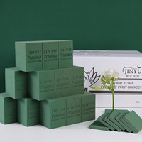 Blocs de mousse florale humide Oasis pour arrangements floraux, blocs de boue vert pour fleurs fraîches et préservées, argile florale, mousse de fixation pour fleurs