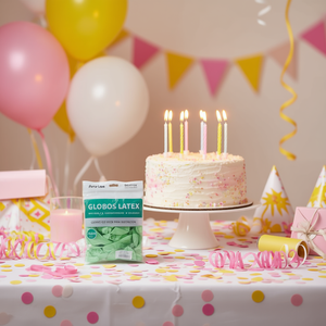 Ballons en latex Party Love 25 cm Vert pastel Décorations de fête d'anniversaire ronde - Product Image 2