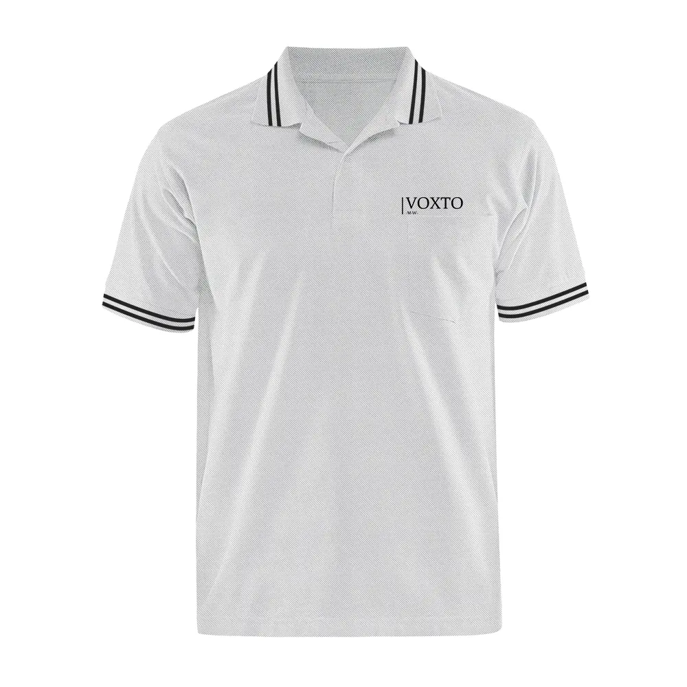 Hoge Kwaliteit Klassieke Shirt Hals Kraag Wit Pique Slim Fit Polo Borduren Polo Shirts 100% Katoen Voor Mannen