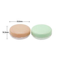 Nouvelle boîte à poudre libre transparente ronde 5G personnalisée pour fard à paupières, emballage portable pour cosmétiques en crème