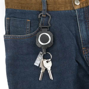 Estilo táctico al aire libre cuerda <span class=keywords><strong>de</strong></span> alambre retráctil ID Badge Holder Heavy Duty Anti-Lost mosquetón insignia <span class=keywords><strong>carrete</strong></span> <span class=keywords><strong>llavero</strong></span> - Product Image 6