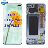 Écran tactile IPS LCD testé 100% fonctionnel avec châssis pour S10 Plus G975/G975F/DS-1, garantie 1 an, compatible Wk20240719
