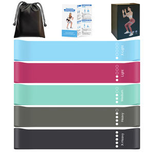 Bandas Elásticas de TPE Personalizadas, Juego de 5 Piezas para Pilates, Entrenamiento de Fuerza, Fisioterapia, Esculpir Glúteos <span class=keywords><strong>y</strong></span> <span class=keywords><strong>Piernas</strong></span>, Ejercicio de Cuerpo Completo - Product Image 1